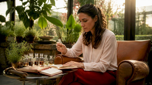 Een vrouw verdiept zich in de botanische herkomst van een eeuwenoude geur.
